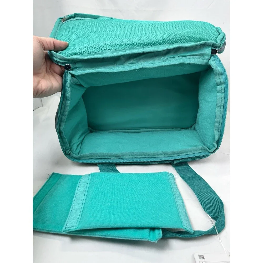 SINGER Sewing Accessories Organizer (Bag Only) – Double Layer Portable Teal